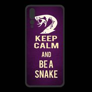 Coque  Huawei P20 Pro PREMIUM Keep Calm and Be a Snake Violet