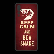 Coque  Huawei P20 Pro PREMIUM Keep Calm and Be a Snake Rouge