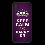 Coque  Huawei P20 Pro PREMIUM Keep Calm and Carry on Violet