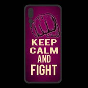 Coque  Huawei P20 Pro PREMIUM Keep Calm and Fight Rose