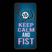 Coque  Huawei P20 Pro PREMIUM Keep Calm and Fist BLeu