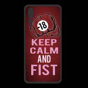 Coque  Huawei P20 Pro PREMIUM Keep Calm and Fist Rouge