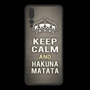 Coque  Huawei P20 Pro PREMIUM Keep Calm and Hakuna Matata Gris