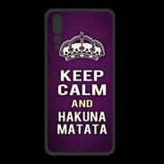 Coque  Huawei P20 Pro PREMIUM Keep Calm and Hakuna Matata Violet