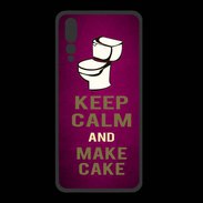 Coque  Huawei P20 Pro PREMIUM Keep Calm and Make cake Rose