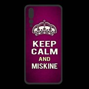 Coque  Huawei P20 Pro PREMIUM Keep Calm and Miskine Rose
