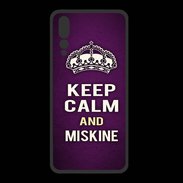 Coque  Huawei P20 Pro PREMIUM Keep Calm and Miskine Violet