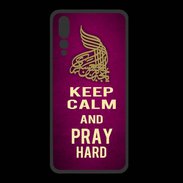 Coque  Huawei P20 Pro PREMIUM Keep Calm and Pray Muslim Rose