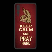 Coque  Huawei P20 Pro PREMIUM Keep Calm and Pray Muslim Rouge