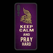Coque  Huawei P20 Pro PREMIUM Keep Calm and Pray Muslim Violet