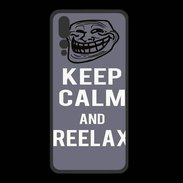 Coque  Huawei P20 Pro PREMIUM Keep Calm and Reelax Gris