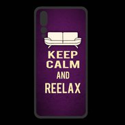 Coque  Huawei P20 Pro PREMIUM Keep Calm and Reelax Violet