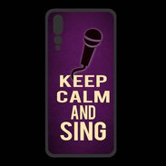 Coque  Huawei P20 Pro PREMIUM Keep Calm and Sing Violet