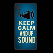 Coque  Huawei P20 Pro PREMIUM Keep Calm and Up Sound Bleu