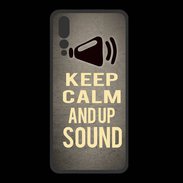 Coque  Huawei P20 Pro PREMIUM Keep Calm and Up Sound Gris