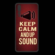Coque  Huawei P20 Pro PREMIUM Keep Calm and Up Sound Rouge