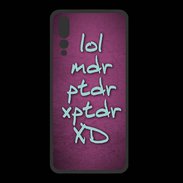 Coque  Huawei P20 Pro PREMIUM LOL MDR Rose ZG