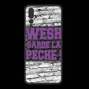 Coque  Huawei P20 Pro PREMIUM Wesh garde la pèche Violet