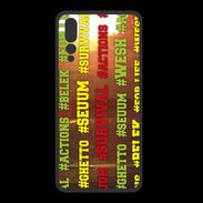 Coque  Huawei P20 Pro PREMIUM Wesh Vert Jaune Sun