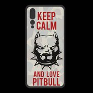 Coque  Huawei P20 Pro PREMIUM Keep calm pitbull 1 ZG