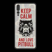 Coque  Huawei P20 Pro PREMIUM Keep calm pitbull 2 ZG