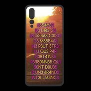 Coque  Huawei P20 Pro PREMIUM Message codé ZG