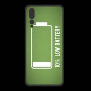 Coque  Huawei P20 Pro PREMIUM Low Battery vert ZG