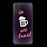 Coque  Huawei P20 Pro PREMIUM In Beer We trust Rouge ZG