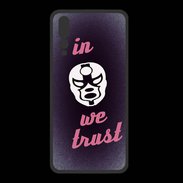 Coque  Huawei P20 Pro PREMIUM In Catch We trust Rouge ZG