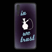 Coque  Huawei P20 Pro PREMIUM In Chicha We trust Bleu ZG
