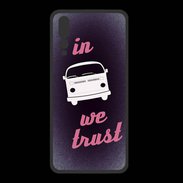 Coque  Huawei P20 Pro PREMIUM In Combi We trust Rouge ZG