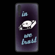 Coque  Huawei P20 Pro PREMIUM In DJ We trust Bleu ZG