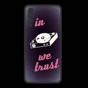 Coque  Huawei P20 Pro PREMIUM In DJ We trust Rouge ZG