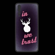Coque  Huawei P20 Pro PREMIUM In Elan We trust Rouge ZG