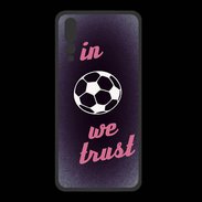 Coque  Huawei P20 Pro PREMIUM In Soccer We trust Rouge ZG