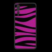 Coque  Huawei P20 Pro PREMIUM zèbre rose & noir