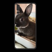 Coque  Huawei P20 Pro PREMIUM Lapin nair noir et gris 75