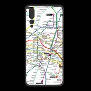 Coque  Huawei P20 Pro PREMIUM Plan de métro de Paris