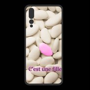 Coque  Huawei P20 Pro PREMIUM Dragée C'est une fille PR