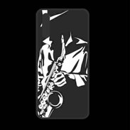 Coque  Huawei P20 PREMIUM Saxophoniste en noir et blanc