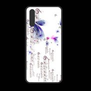 Coque  Huawei P20 PREMIUM Papillons et notes de musique