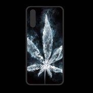 Coque  Huawei P20 PREMIUM Feuille de cannabis en fumée