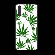 Coque  Huawei P20 PREMIUM Feuille de cannabis sur fond blanc