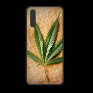 Coque  Huawei P20 PREMIUM Feuille de cannabis sur toile beige