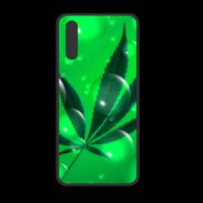 Coque  Huawei P20 PREMIUM Cannabis Effet bulle verte