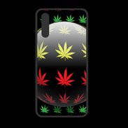 Coque  Huawei P20 PREMIUM Effet cannabis sur fond noir