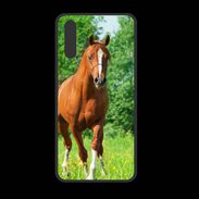 Coque  Huawei P20 PREMIUM Cheval arabe robe marron et blanche