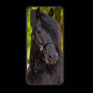Coque  Huawei P20 PREMIUM Portrait de cheval noir 10