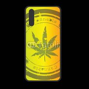 Coque  Huawei P20 PREMIUM Marijuana stamp on rastafarian background