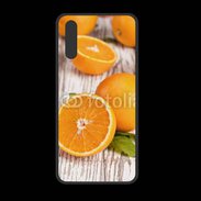 Coque  Huawei P20 PREMIUM Belles oranges sur fond en bois